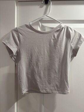 Hollister Soft Crewneck Tee in Light Taupe